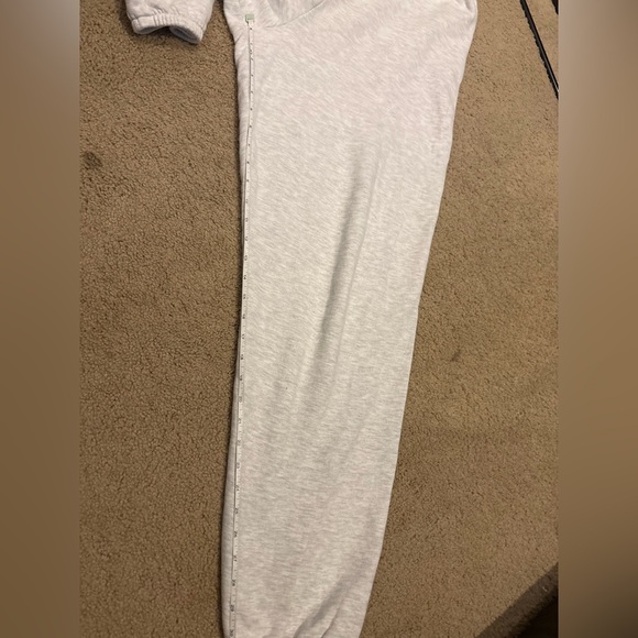 Joah Brown off white French terry white cotton jogger sweatpants size medium - Picture 14 of 15